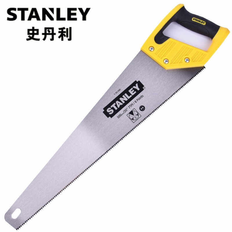 史丹利20寸重型手板锯 木工据手锯拉锯1-20-090-23C 重型手板锯500mm