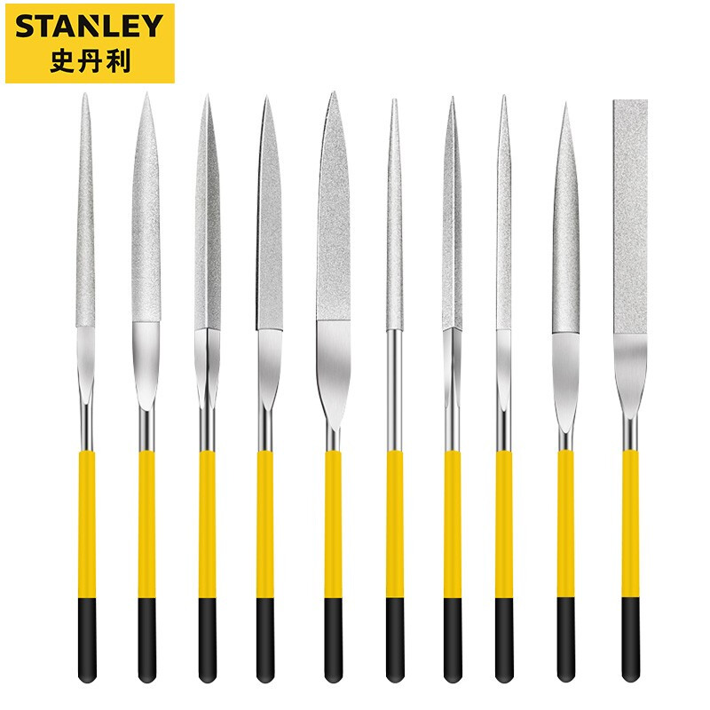 史丹利（STANLEY）10件套金刚石锉刀整形锉什锦锉3*140mm 22-322-23 可定制