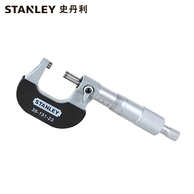 史丹利STANLEY 外径千分尺0-25mm 机械螺旋测微器螺纹测厚仪分厘卡丝卡 36-131-23企业定制