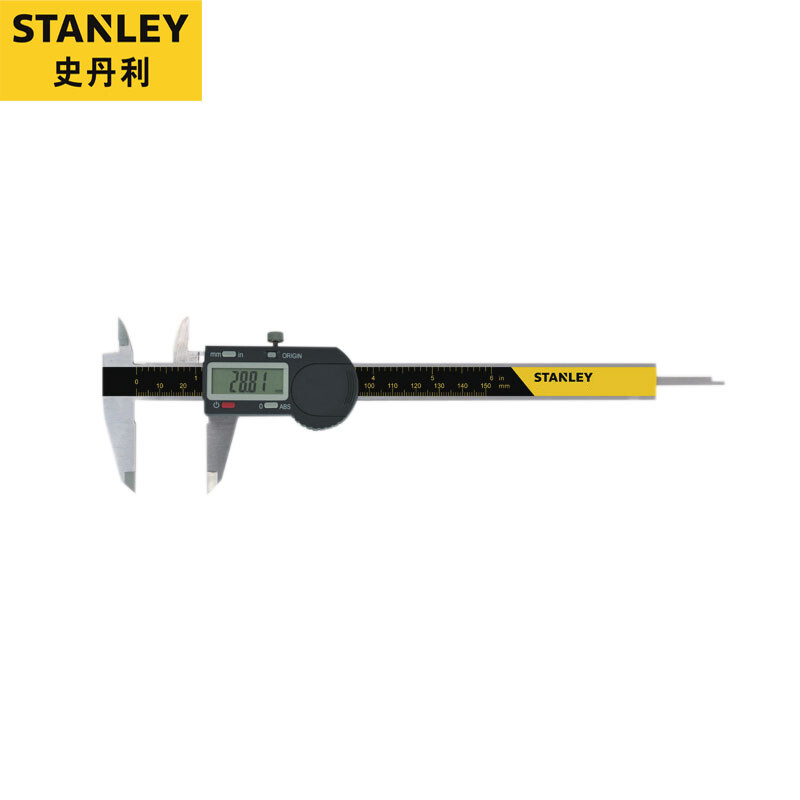 史丹利（stanley） 专业级数显游标卡尺0-150mm 高精度数字型不锈钢游标卡尺 37-150-23C 企业专享