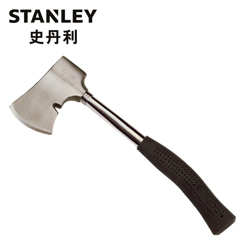 史丹利（STANLEY）钢斧消防斧子木工斧劈柴斧不锈钢手工斧头开山斧户外求生斧头 59-020-22 （20OZ）现货