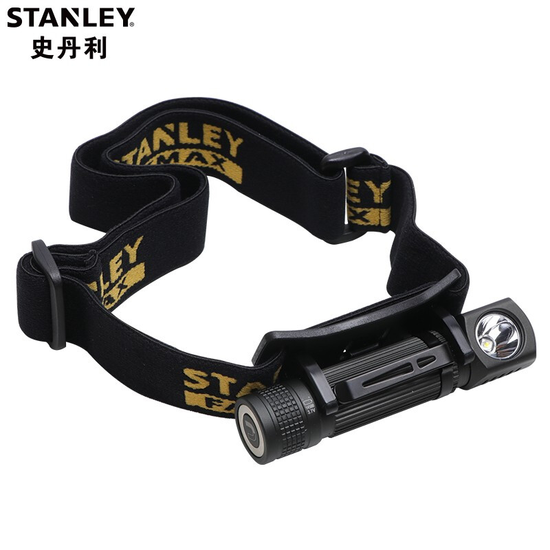 史丹利（Stanley）LED头灯户外强光头戴式手电筒 汽修灯工作灯 锂电充电式头灯 70-768-23