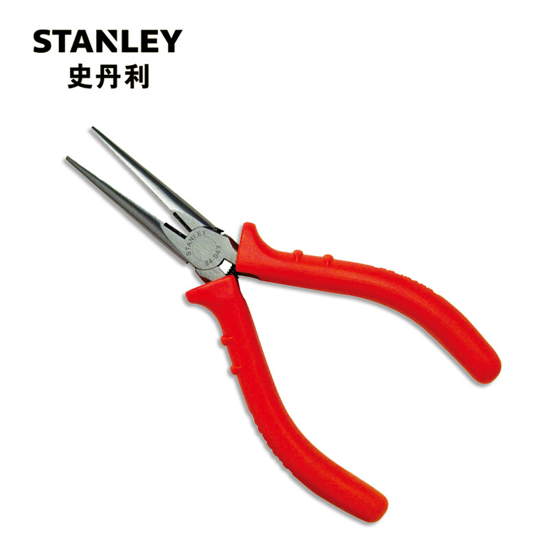 史丹利(Stanley)订制红柄精密尖嘴钳5英寸 84-047-23