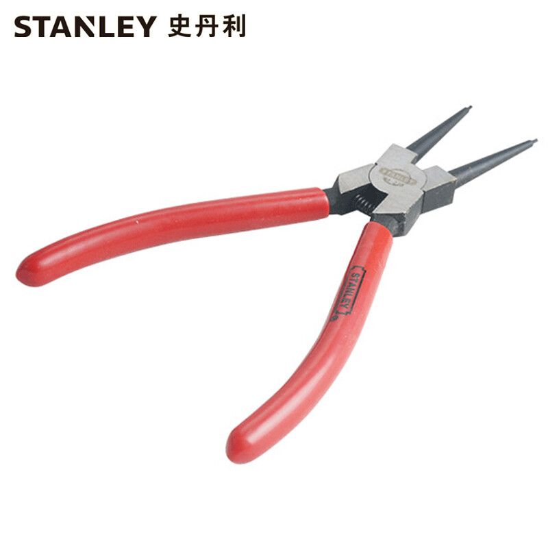 史丹利STANLEY 直嘴轴用挡圈钳7英寸 多功能卡环钳卡簧钳子 84-271-22 企业定制
