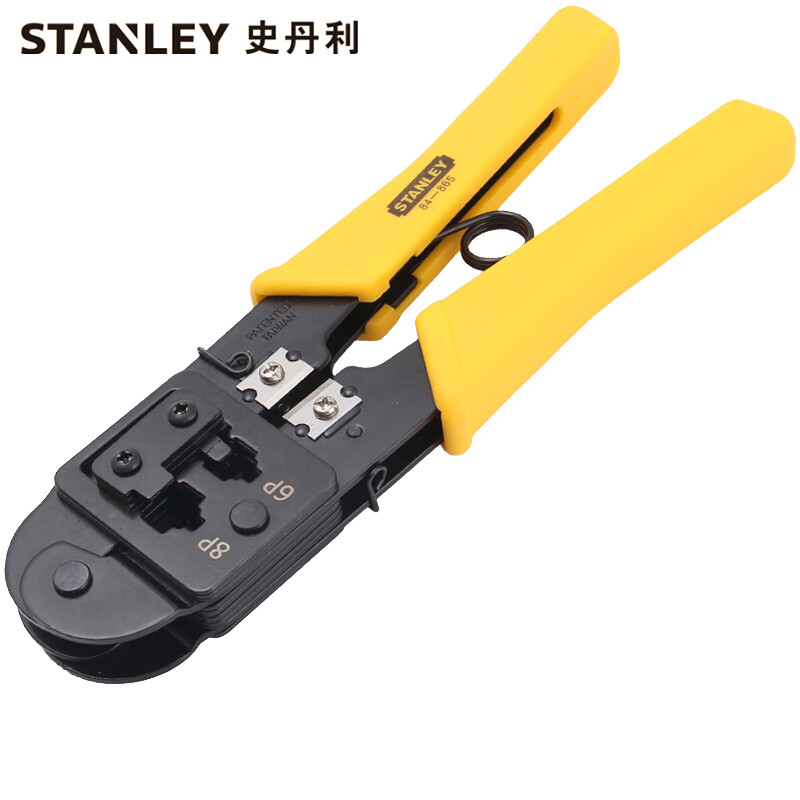 史丹利STANLEY 电讯接头压接钳6P/8P 200mm 压线钳端子钳 84-865-22 企业定制