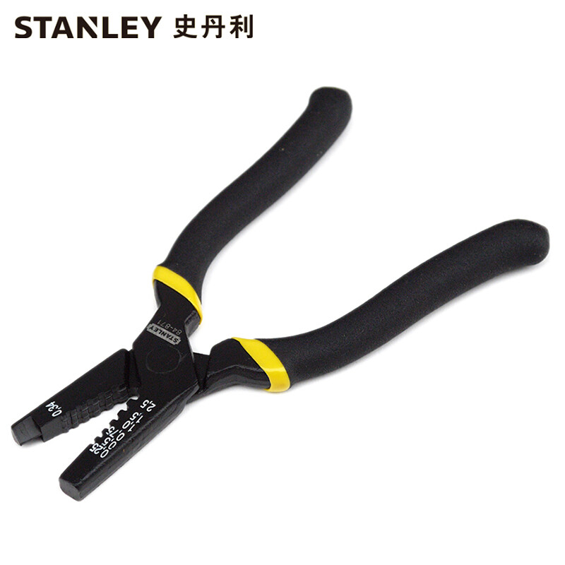 史丹利STANLEY 欧式端子压接钳0.25-2.5mm2 压线钳端子钳 84-871-22 企业定制