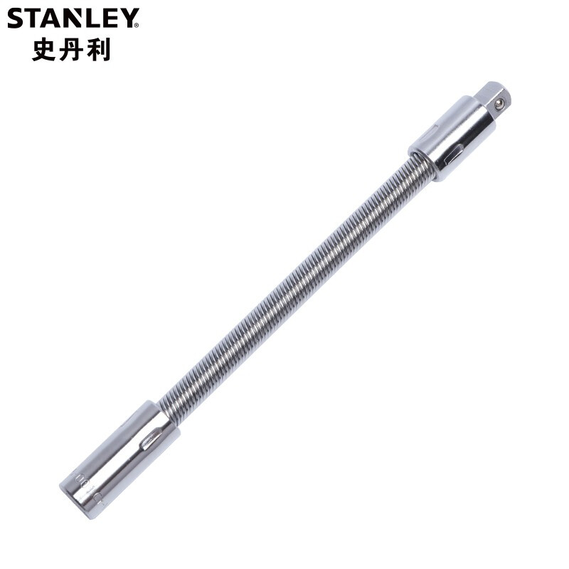 史丹利（Stanley）1/4套筒转接头接杆 6.3mm系列小飞棘轮扳手套筒延长杆 柔性可弯接杆（150mm长）86-001-1-22
