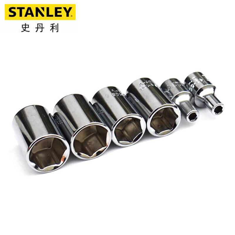 史丹利（Stanley）小飞套筒1/4寸6.3MM系列公制单个6角汽修配扳手用加长套筒头子 4MM 86-101-1-22
