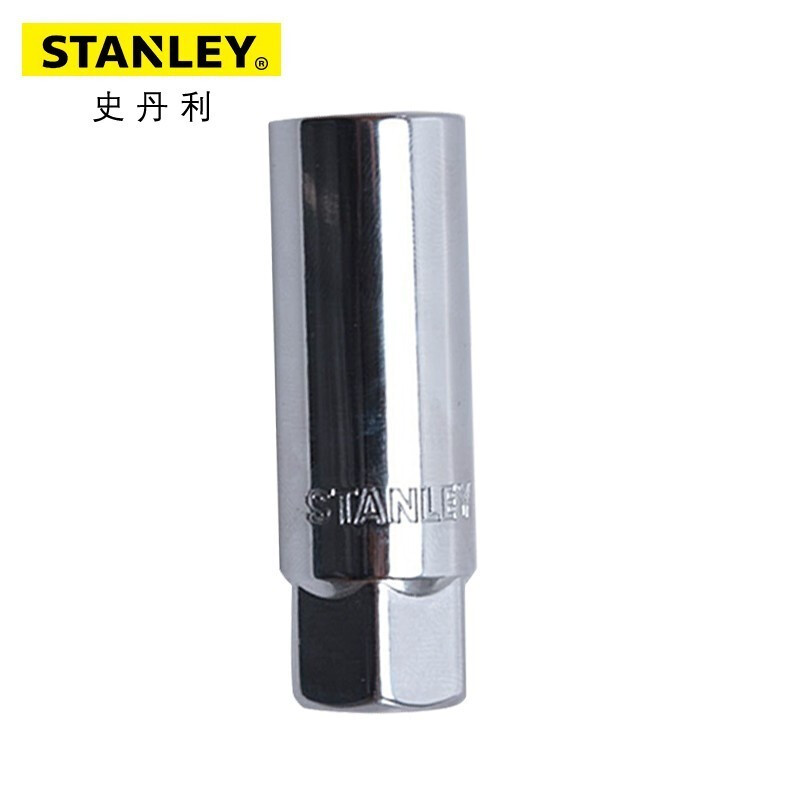 史丹利（STANLEY）12.5MM系列公制六角火花塞套筒汽修机修棘轮扳手大飞套筒 88-993-1-22 （16MM）现货