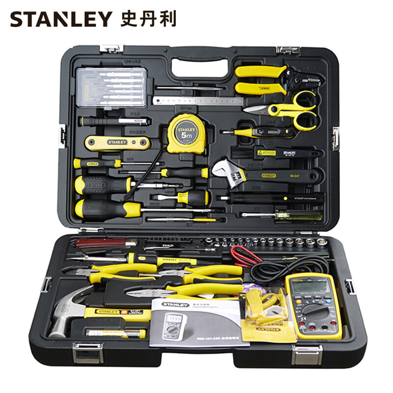 史丹利STANLEY 61件电讯维修工具箱套装 专业家用电子电工物业维修多功能 89-885-23C 可定制