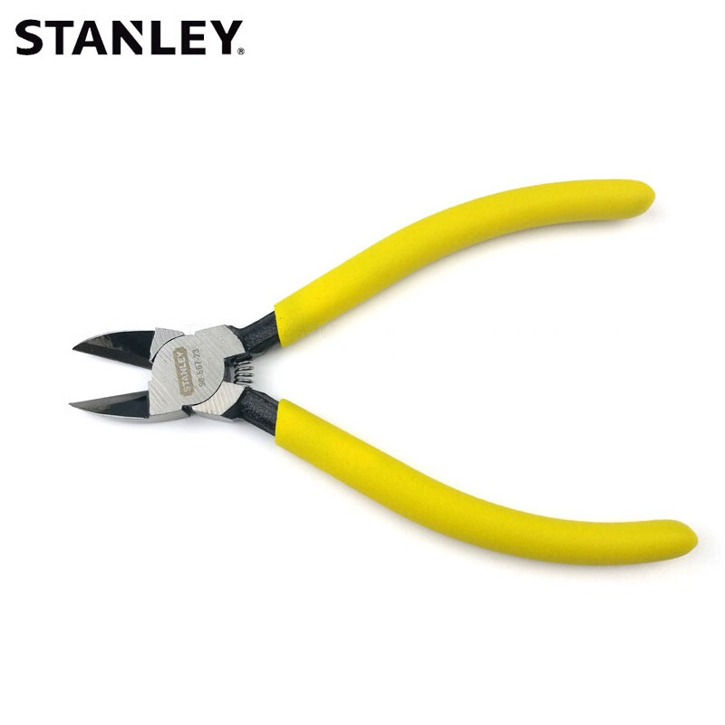 史丹利水口钳5/6/7寸塑料水口剪钳子偏口钳电子电工斜口钳90-566-23 日式塑料水口钳5寸90-566-23
