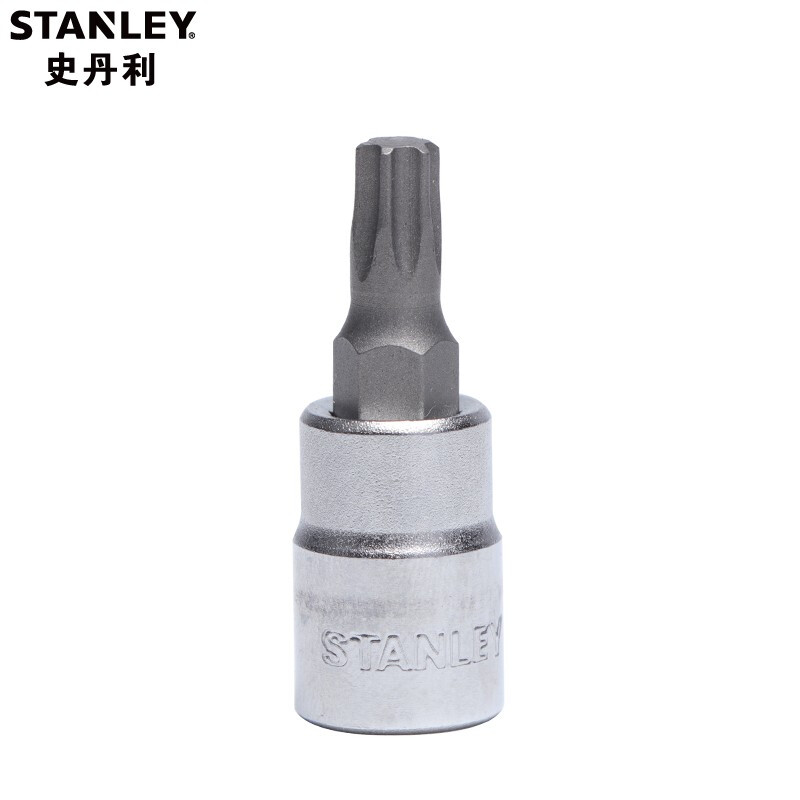 史丹利（Stanley）6.3MM系列小飞棘轮扳手套筒批头 压批旋具套筒 六角梅花型T8 91-576-1-22