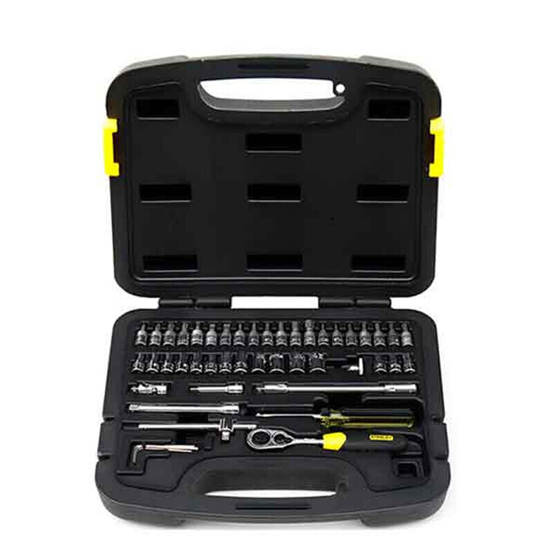 史丹利（STANLEY） 小飞套筒棘轮扳手套装汽修汽保工具 公制组套 91-934-22 现货