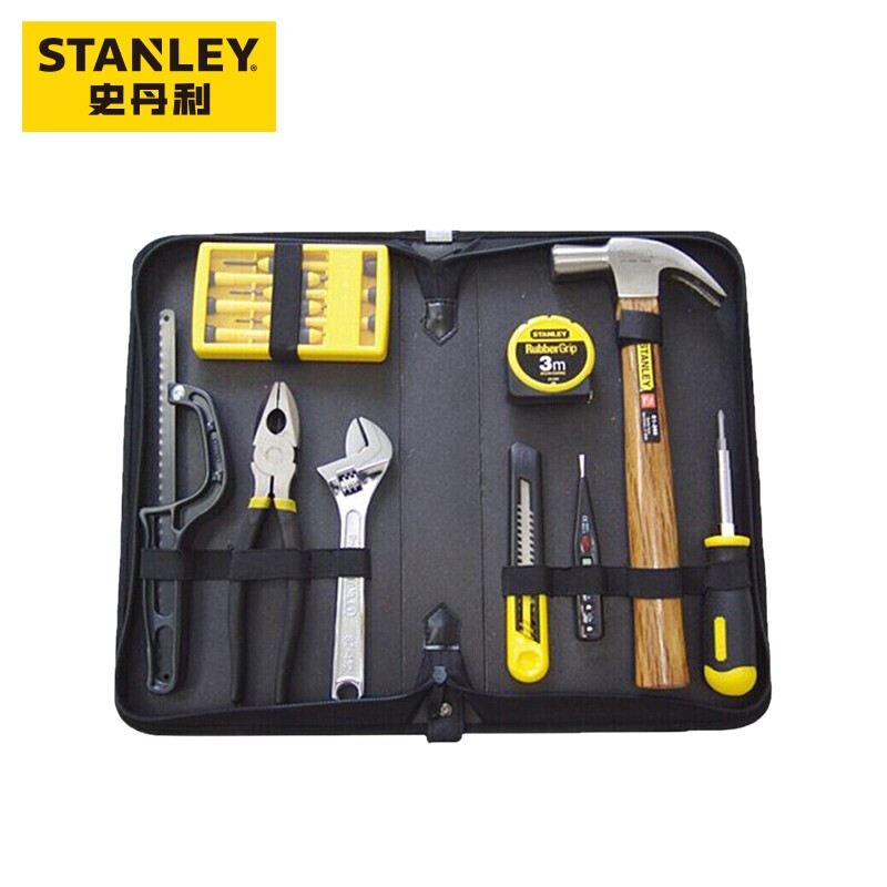 史丹利19件套工具套装便携拉链工具包五金工具组合套装1套装92-009-23