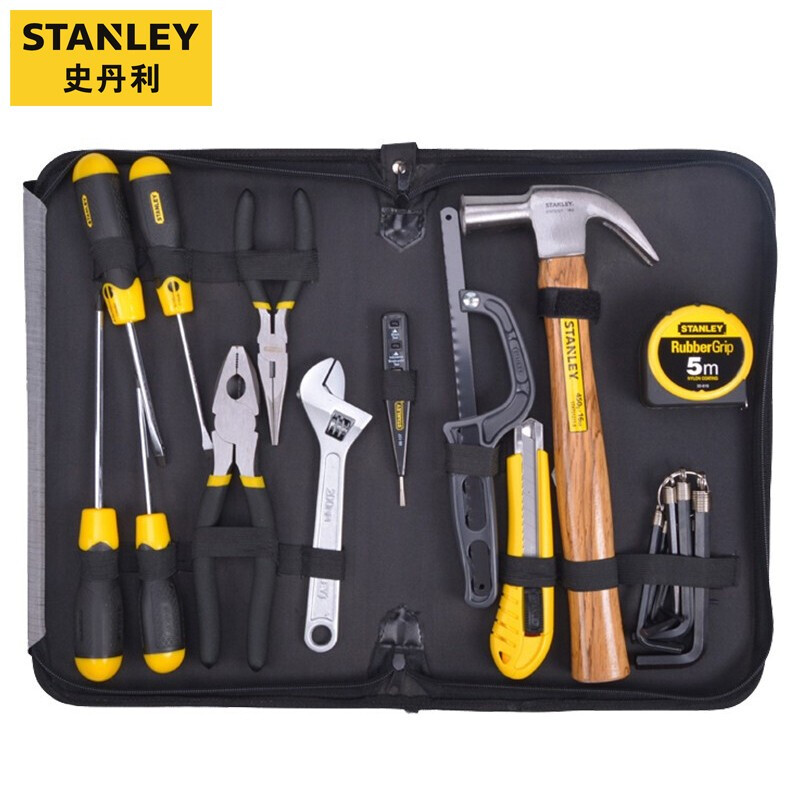 史丹利 (STANLEY) 22件居家工具套装 物业维修工具包组套 92-010-23C