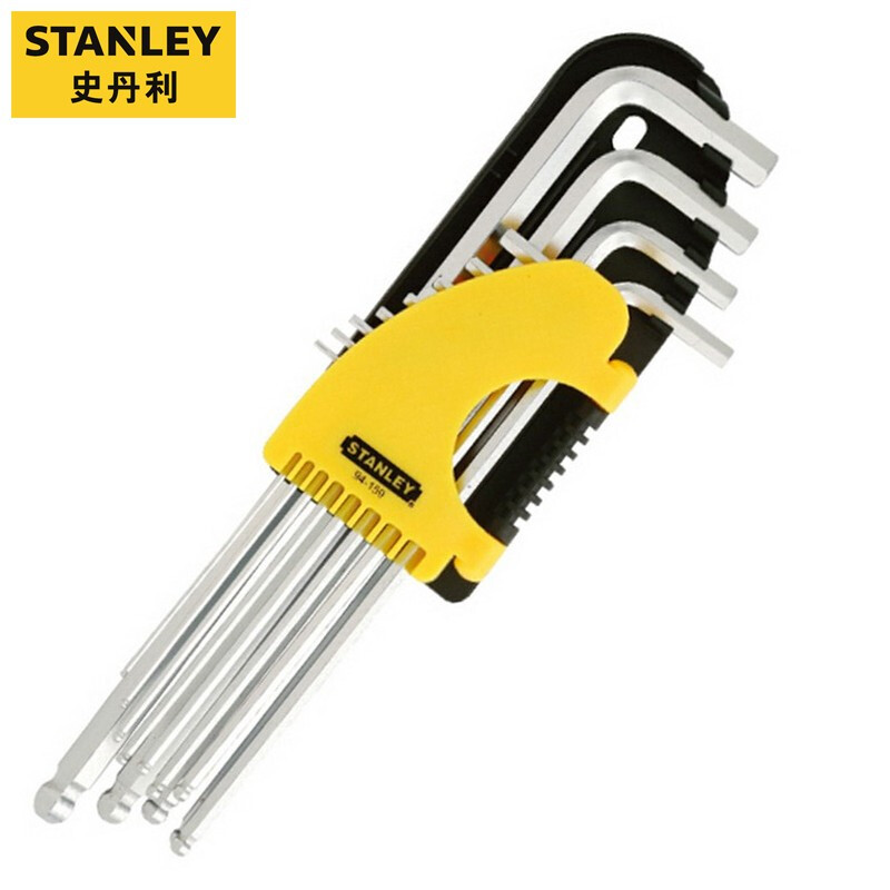 史丹利（STANLEY）12件套英制加长球头内六角扳手 94-159-23