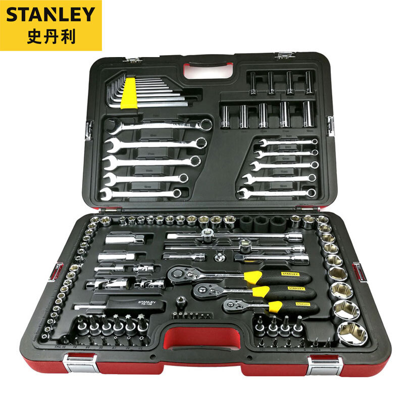 史丹利（stanley） 120件汽保工具套装 汽修机修工具套装 综合棘轮扳手套筒汽保组合R99-111-1-22 企业专享/史丹利（STANLEY）R99-150-1-22 150件汽保工具套装