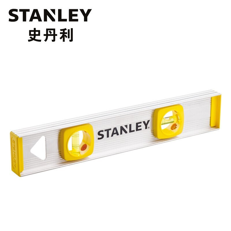 史丹利（STANLEY）B系列铝合金水平尺高精度水平尺装修平衡尺靠尺 STHT42072-8-23A（12英寸） 现货