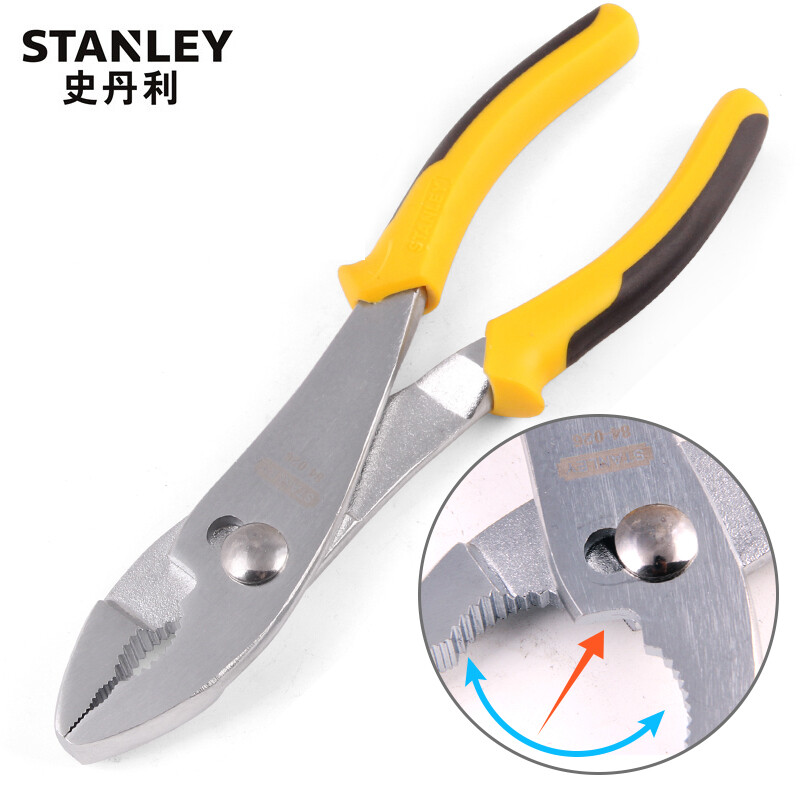 史丹利STANLEY DYNAGRIP鲤鱼钳8英寸活口钳子 鱼嘴钳 家用管子钳鱼尾钳 STHT84026-8-23 企业专享