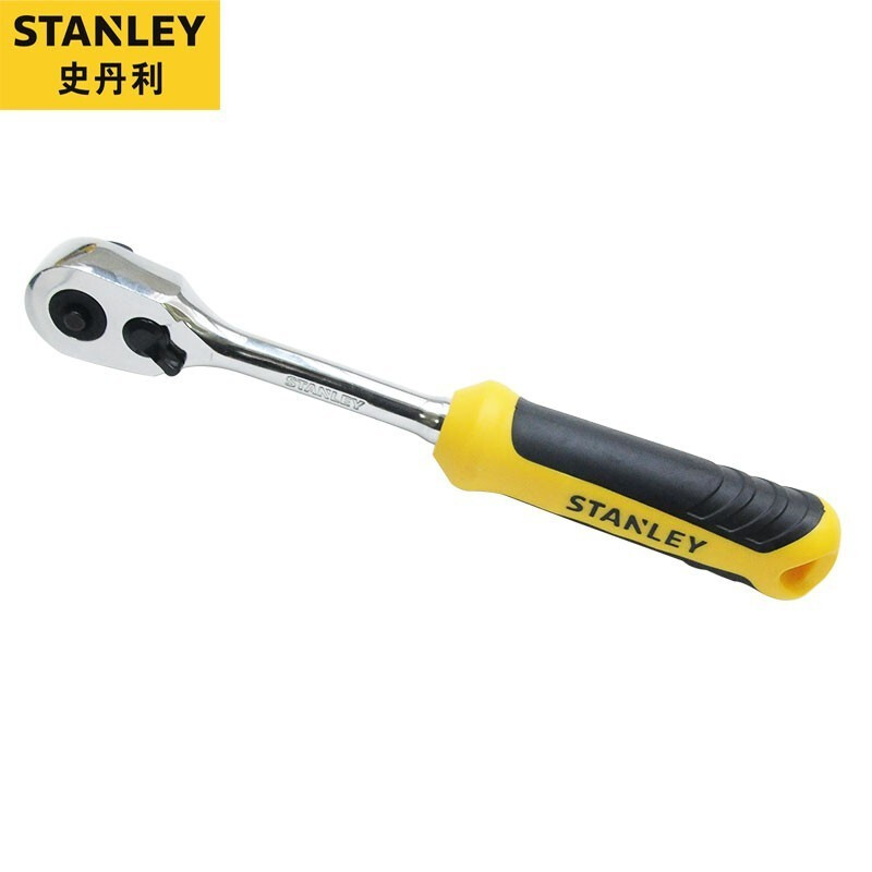 史丹利（STANLEY）6.3mm系列双色柄棘轮扳手小飞套筒快速扳手汽修机修工具 STMT73982-8-23 现货