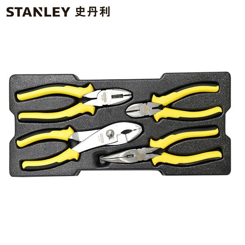 史丹利（STANLEY）4件钳托盘工具组套老虎钳尖嘴钳斜嘴钳套装 STMT74179-8-23 现货