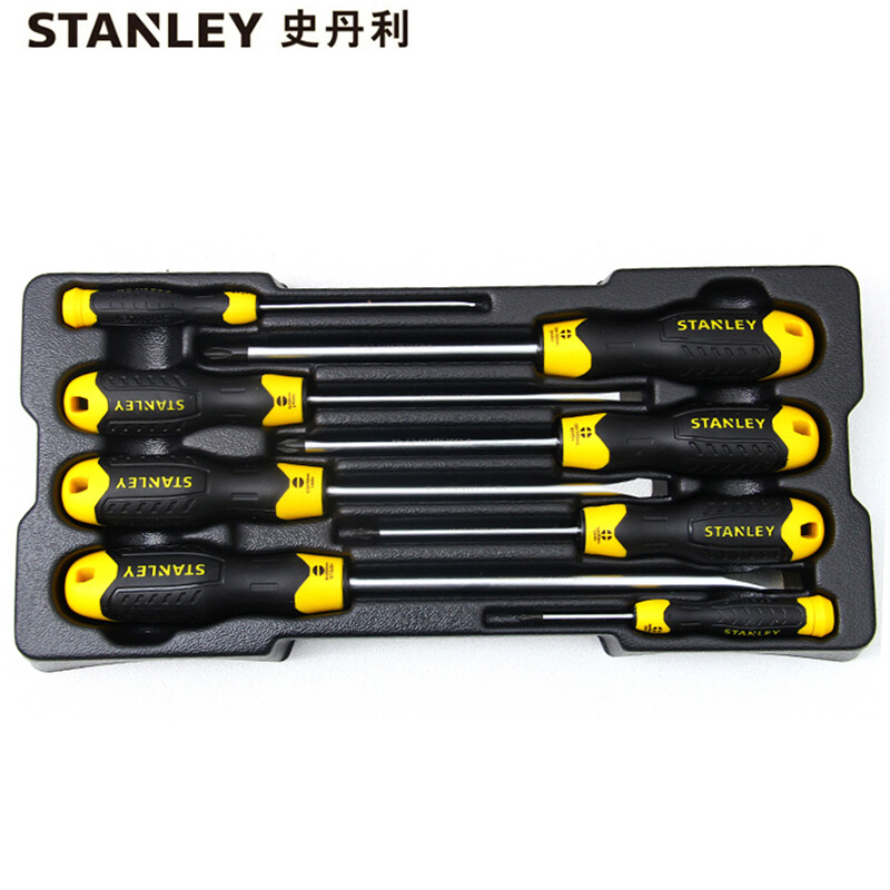 史丹利STANLEY 8件强力型螺丝批托盘组套 十字一字螺丝刀改锥起子 STMT74181-8-23 可定制