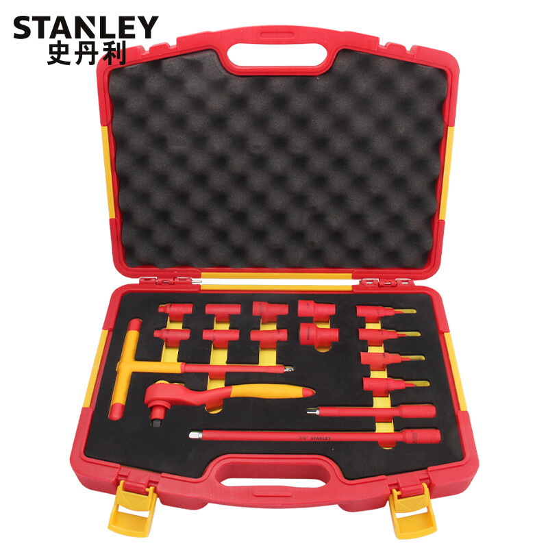 史丹利STANLEY 16件10MM系列绝缘工具组套 多功能维修 电工工具箱套装 组合工具 STMT75885-8-23 可定制