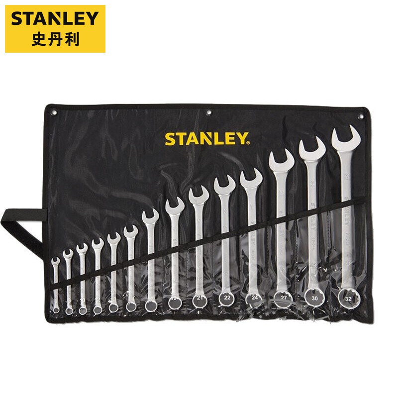 史丹利（STANLEY）14件套B系列梅花开口两用扳手套装10-32mm STMT80944-8-23