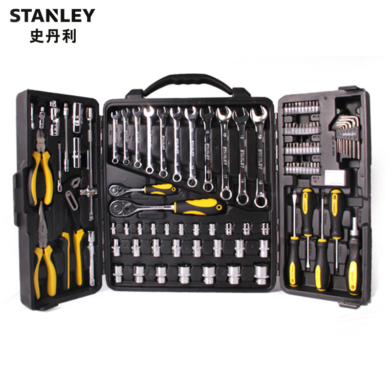 史丹利/STANLEY 110件综合工具组套 汽修汽保机修工具套筒扳手组合套装 STMT81243-23 可定制