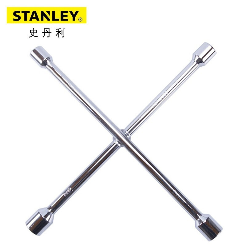 史丹利（STANLEY）十字扳手手动拆卸汽车轮胎扳手十字套筒扳手 STMT94030-8-23 （16英寸）现货